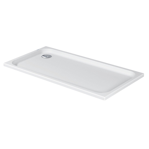 Duravit D-code Kunststof douchebak acryl rechthoekig - zonder paneel - 150x75cm - met afvoergat - diameter 90mm - wit 0295849