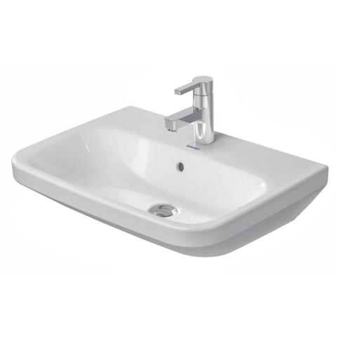 Duravit Durastyle Med wastafel - zonder overloop - met kraangat - 60x44cm - wit SW54109