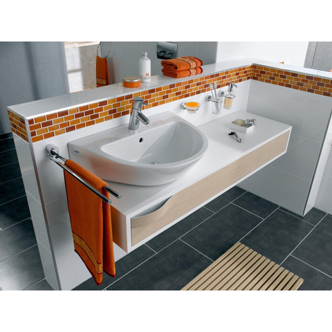Emco Rondo 2 barre de baignoire courbée avec panier chrome 0630405