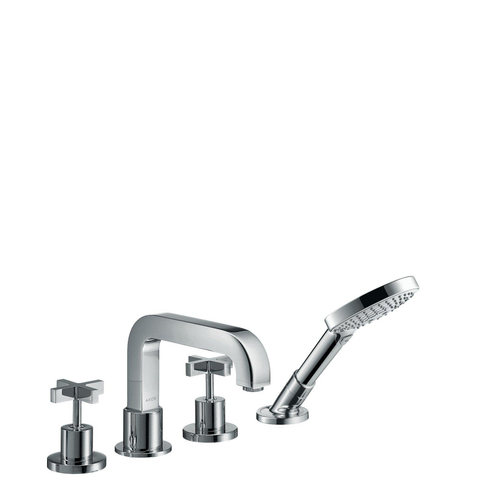 AXOR Citterio jeu de finition pour robinet de bord de baignoire 4 trous avec croisillons sans plaque chrome 0467308