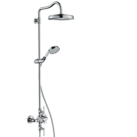 Axor Montreux opbouw regendoucheset – thermostatisch – Ø24 cm hoofddouche – handdouche – chroom hoogglans SW95087