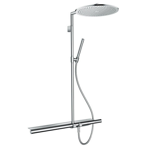 Axor 800 ShowerSolutions ensemble de douche pluie apparent – thermostatique – douche de tête Ø 35 cm – douchette bâton 2 jets – chrome SW157225
