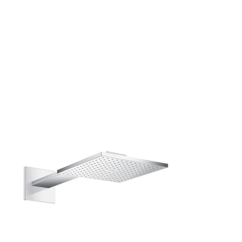 AXOR ShowerSolutions douche de tête - 25x25cm - carré - avec bras de douche - 1 jet - chromé SW241739