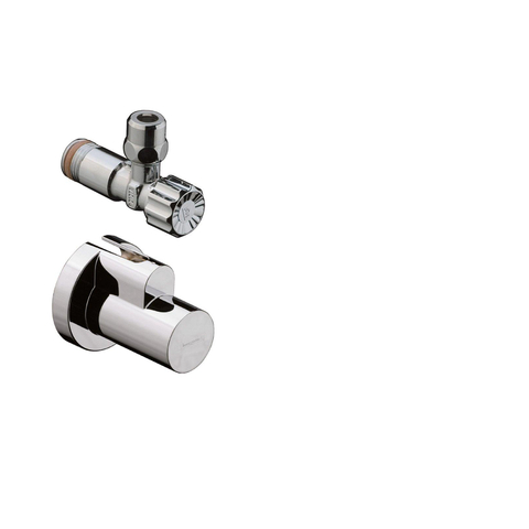 Hansgrohe Flowstar hoekstopkraan - met huls - hoogglans chroom 0606278