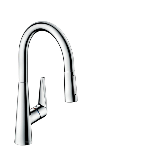 Hansgrohe Talis m51 Eengreeps keukenmengkraan - 200 met uittrekbare vuistdouche - 2 straalsoorten - hoogglans chroom SW529007