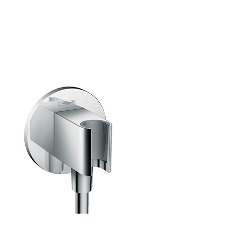 AXOR Fixfit Porter coude de raccordement mural rond chrome SW106637