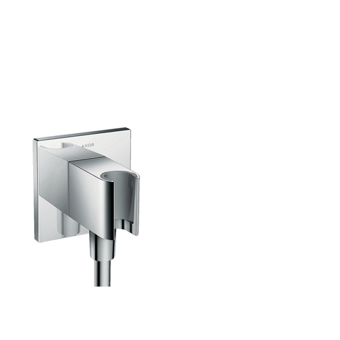AXOR Fixfit Porter coude d’alimentation mural carré chromé SW106638