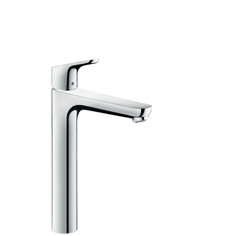 Hansgrohe Focus 1 greeps wastafelmengkraan - 230 met trekwaste - hoogglans chroom SW94946