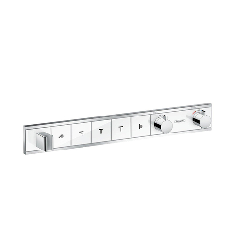 Hansgrohe RainSelect élément de finition pour robinet de douche encastré thermostatique pour 5 fonctions 66.9x90cm blanc/chrome SW157094
