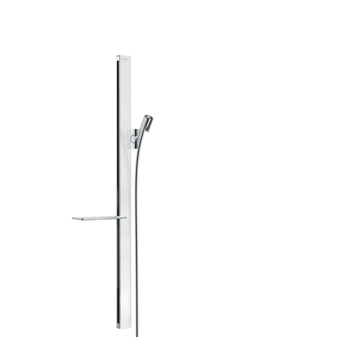Hansgrohe Unica E - glijstang - met isiflex B - doucheslang - 160cm en casetta E zeepschaal - 90cm wit/chroom - wit chroom SW157212