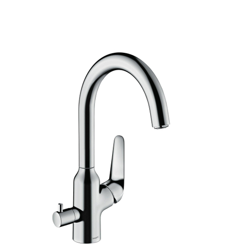 Hansgrohe M42 M424-H220 1-gats keukenkraan m. stopkraan v. vaatwasser m. 110° draaibare uitloop chroom SW241699