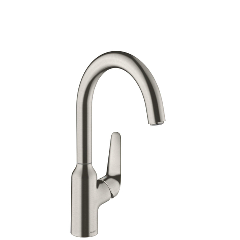 Hansgrohe M42 M421-H220 1-gats keukenkraan m. 360° draaibare uitloop RVS SW241698