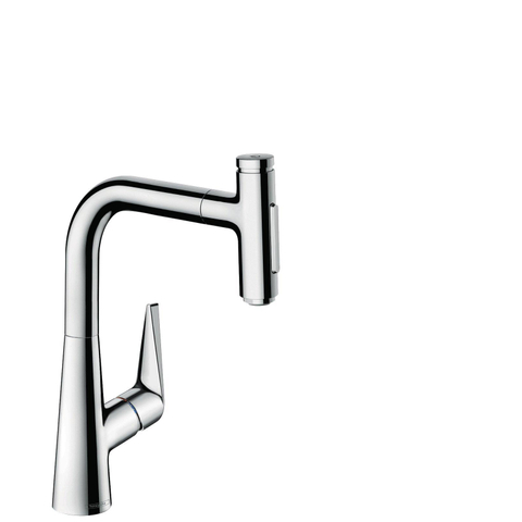 Hansgrohe Talis Select M51 M5117-H220 1-greeps keukenmengkraan - uittrekbare vuistdouche - hoogglans chroom SW528998