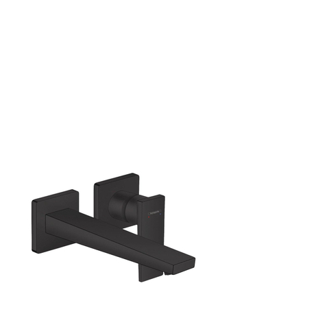 Hansgrohe Metropol 1 greeps wastafelkraan - afbouwdeel - met voorsprong 225 mm en afvoerplug - mat zwart SW358665