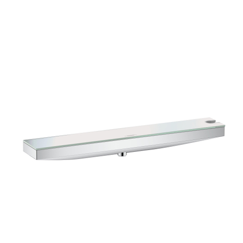Hansgrohe RainFinity Fixfit Porter - 500 muuraansluiting - met planchet - met douchehouder rechts - 50.2x8.2cm - hoogglans chroom SW402303