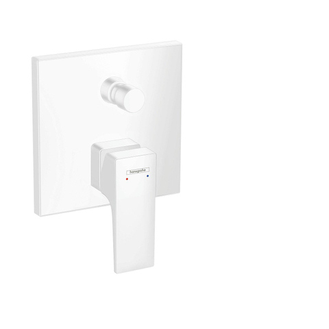 Hansgrohe Metropol 1 greeps badmengkraan - afbouwdeel - met rechte greep en zekerheidsco - met - mat wit SW358676