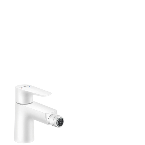 Hansgrohe Talis e 1 greeps bidetmengkraan - met wastegarnituur - mat wit SW529046