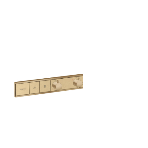 Hansgrohe Rainselect Afbouwdeel - voor inbouw douchekraan - thermostatisch - voor 2 functies - 45.6x90cm - thermostaat - geborsteld brons SW385575