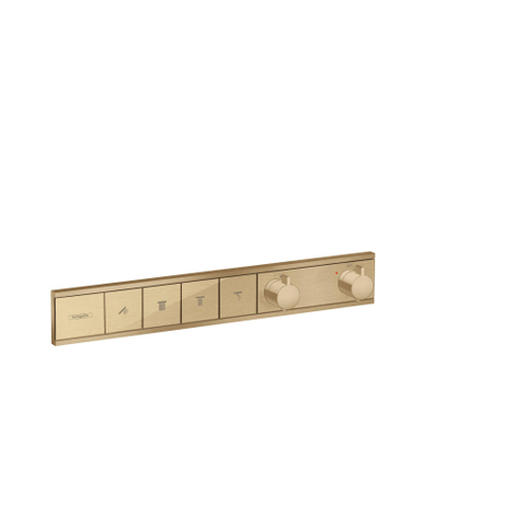 Hansgrohe Rainselect Afbouwdeel - voor inbouw douchekraan - thermostatisch - voor 4 functies - 59.8x90cm - thermostaat - geborsteld brons SW385578