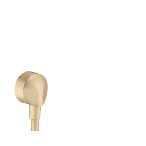 Hansgrohe Fixfit Muuraansluitbocht - zonder terugslagklep - geborsteld brons SW486454