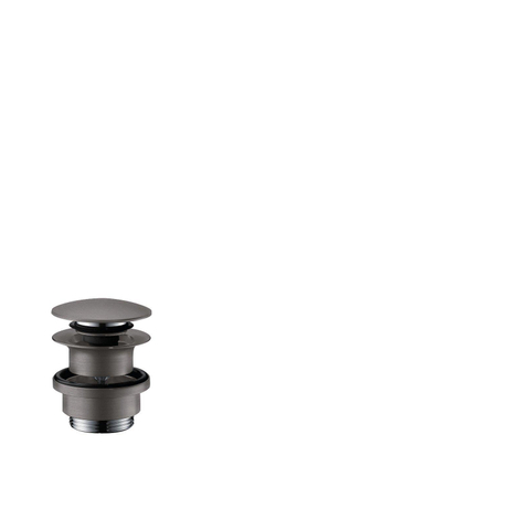 Hansgrohe Afvoerplug - 1 1/4" klikwaste - voor wastafel- en bidetmengkranen - geborsteld zwart chroom SW295834