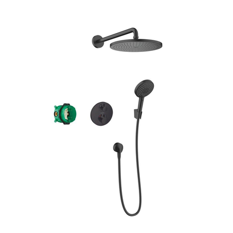 Hansgrohe Raindance Select S Croma showerset compleet - inbouw raindance powderrain - 240 - mat zwart SW536028