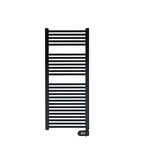 Zehnder Aura E Radiateur sèche-serviettes électrique 78,6x40cm 300 watts 230 volts | 50 Hz Acier Noir Mat SW494117