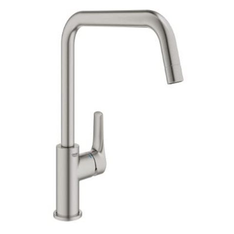 GROHE Eurosmart Mitigeur d'évier - haut - bec pivotant - aspect inox SW536420