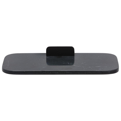 Geesa Shift Support-savon 22cm noir et tablette marbré noir mat SW641478