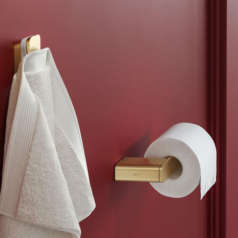 Geesa Shift Toiletrolhouder zonder klep Goud geborsteld (rechts) SHOWROOMMODEL SHOW26640