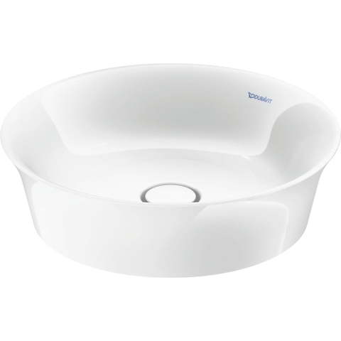 Duravit white tulip lavabo de comptoir 43x43cm céramique rond blanc brillant SW640494
