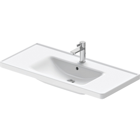 Duravit D-neo Wastafel - 100.5x48cm - met 1 kraangat - met overloop - wit SW640384