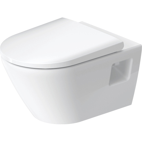 Duravit D-neo Wandcloset - diepspoel - rimless - 37x54x40cm - glans wit SW640587
