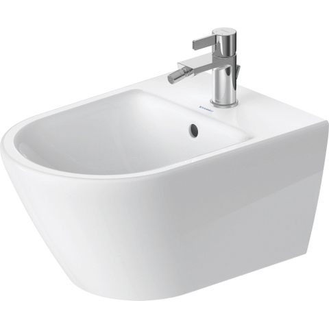 Duravit D-neo Wandbidet - 54x37x40cm - met overloop - wit SW640544