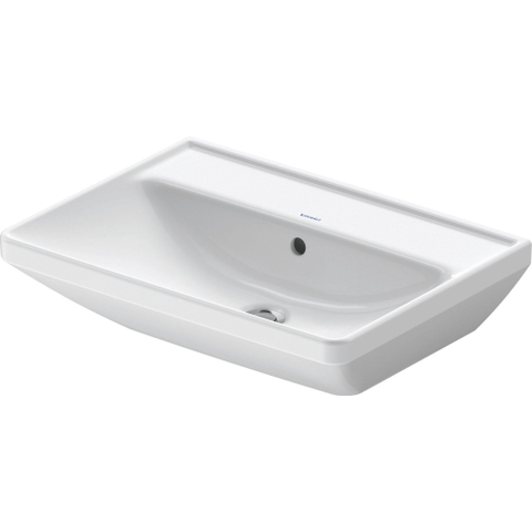 Duravit D-Neo lavabo 60x44x16.5cm sans trou de robinet rectangulaire Céramique Blanc SW640415