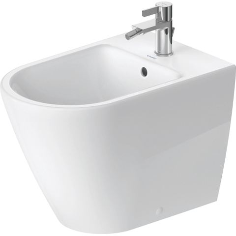 Duravit D-neo Staand bidet - 58x37x40cm - met overloop - wit SW640543