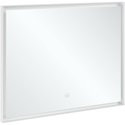 Villeroy & Boch Subway 3.0 spiegel - 100x75cm LED licht rondom - mat zilver SW641589