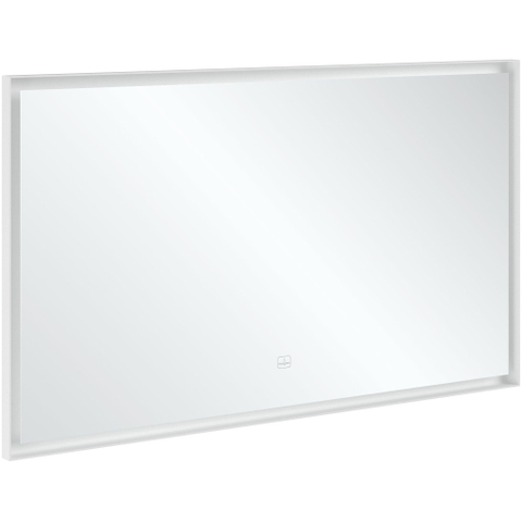 Villeroy & Boch Subway 3.0 spiegel - 130x75cm LED licht rondom - mat zilver SW641543