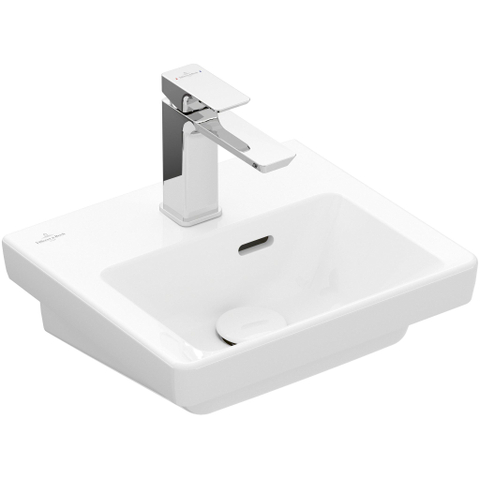 Villeroy & Boch Subway 3.0 fontein - 37x305cm - 1 kraangat - met overloop - White Alpine (glans wit) SW641673
