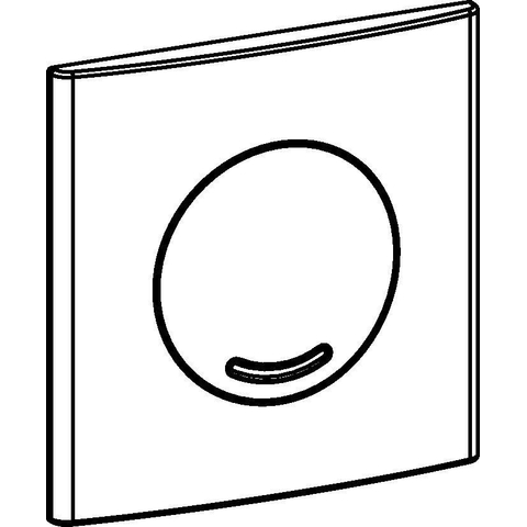 Wisa Argos Plaque de recouvrement pour élément urinoir XS blanc 0704416
