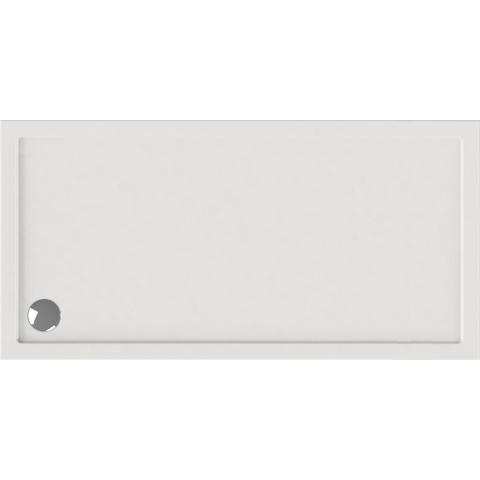 Wisa Maia Receveur de douche 140x70x5cm évacuation 90mm rectangulaire Acrylique Blanc SW117959
