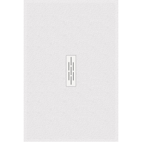 Kinedo Kinemoon style receveur de douche - 120x80cm - encastré/à poser - découpable - composite minéral blanc SW644534