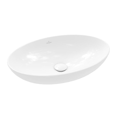 Villeroy & Boch Loop & friends vasque à poser - 56x38cm - avec trop-plein Ceramic+ blanc SW644132