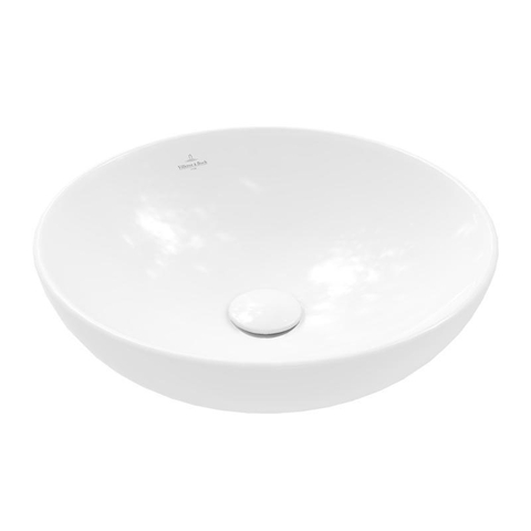 Villeroy & Boch Loop & friends vasque à poser - 42cm - ronde avec trop-plein CeramicPlus blanc SW644145