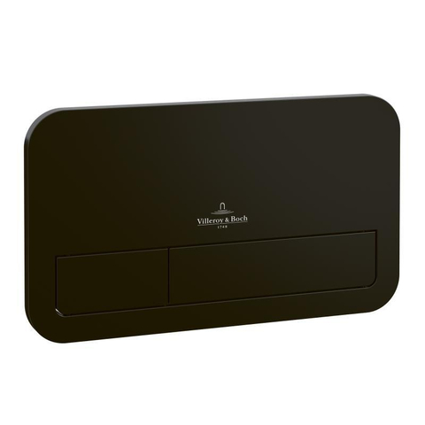 Villeroy & Boch Viconnect bedieningsplaat - 253x145mm - mat zwart SW644080