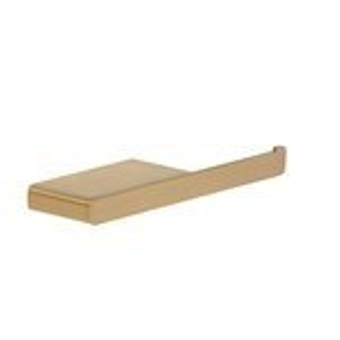 Geesa Shift Porte-rouleau de papier toilette sans couvercle avec tablette Or brossé SW642476