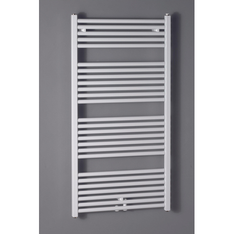 Zehnder Zeno handdoekradiator 118.4x60cm 667watt Staal Wit glans SW138312