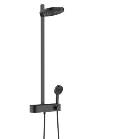 Hansgrohe Pulsify s Howerpipe - 26cm - 2jet - planchet - 40cm - mat zwart SW651008