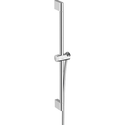 Hansgrohe Unica Glijstang Pulsify S - 65cm - met push-schuifstuk en doucheslang - hoogglans chroom SW651223