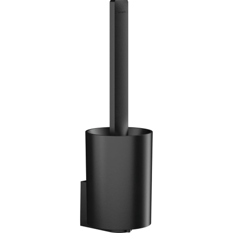 Hansgrohe Wallstoris Closetborstelhouder - 10x34.1x11.2cm - mat zwart SW651604